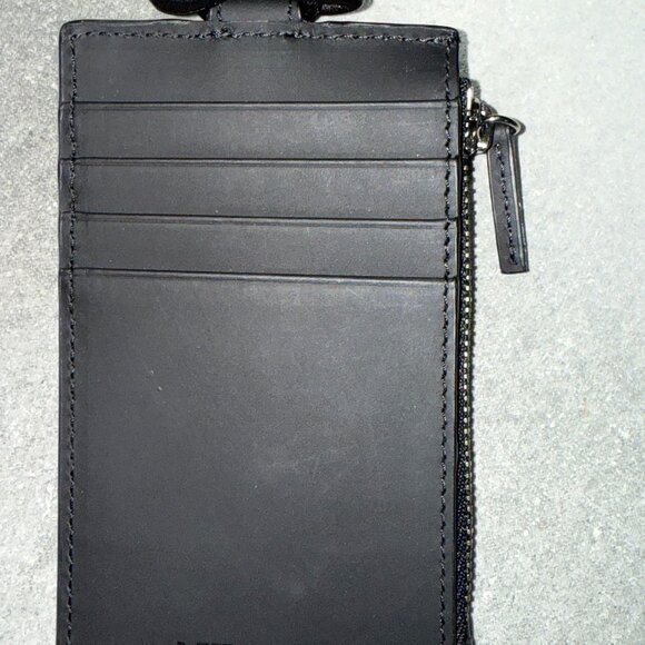 AUTHENTIC MENS WOMENS VERSACE LEATHER GREEK KEY NECK WALLET - Picture 6 of 10